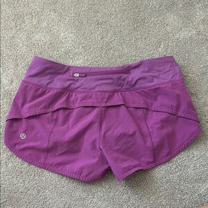 Lululemon Athletica Purple Athletic Shorts Lightweight Moisture-Wicking